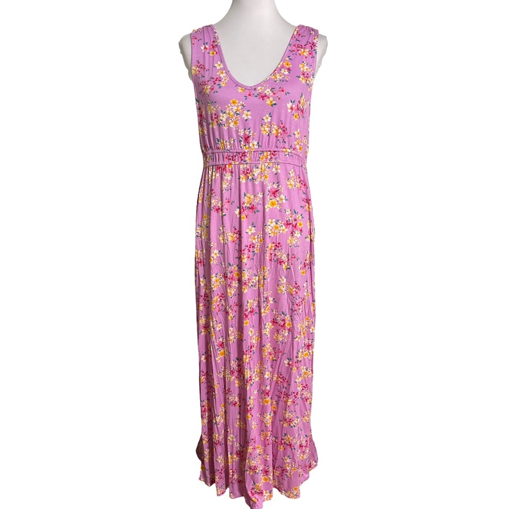 Olive and Oak Pink Floral Maxi Dress